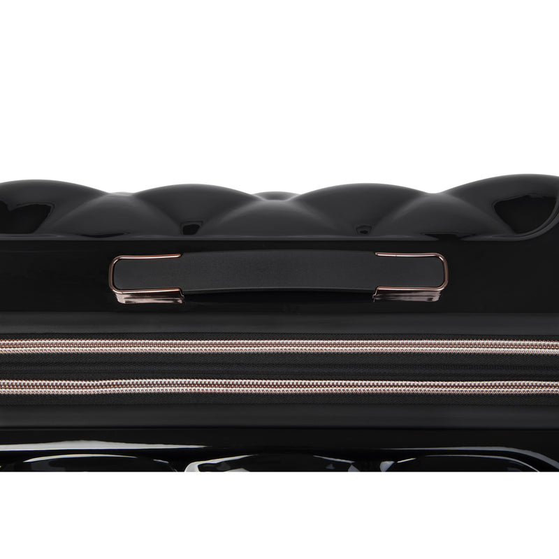 St. Tropez Trois Hardside 3pc 8 Wheel Expandable Spinner Set (Black)