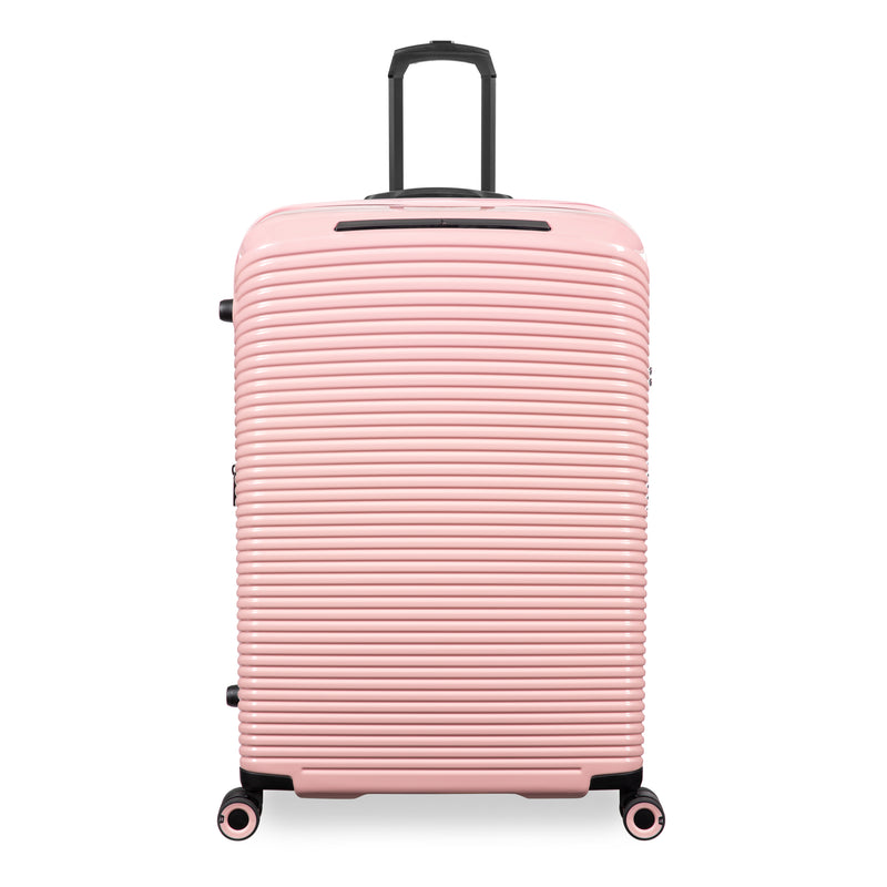 Traversed 3 Piece Hardside 8 Wheel Expandable Spinner Set (Metallic Rose Gold)