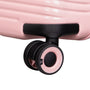 Traversed 3 Piece Hardside 8 Wheel Expandable Spinner Set (Metallic Rose Gold)