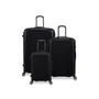 Traversed 3 Piece Hardside 8 Wheel Expandable Spinner Set (Black)