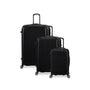 Traversed 3 Piece Hardside 8 Wheel Expandable Spinner Set (Black)