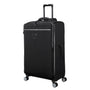 BRITBAG Ashdon 3 Piece Softside 8 Wheel Spinner Set (Black)