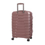 Prosperous Metallic 32" Hardside Checked 8 Wheel Expandable Spinner (Metallic Pink)