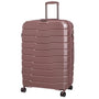 Prosperous Metallic 32" Hardside Checked 8 Wheel Expandable Spinner (Metallic Pink)