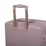 Luxuriant 3 Piece Hardside 8 Wheel Expandable Spinner Set (Prada Pink)