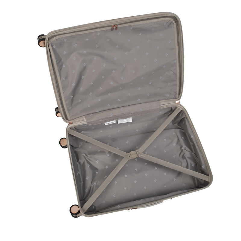 Luxuriant 27" Hardside Checked 8 Wheel Expandable Spinner (Pumice Stone)