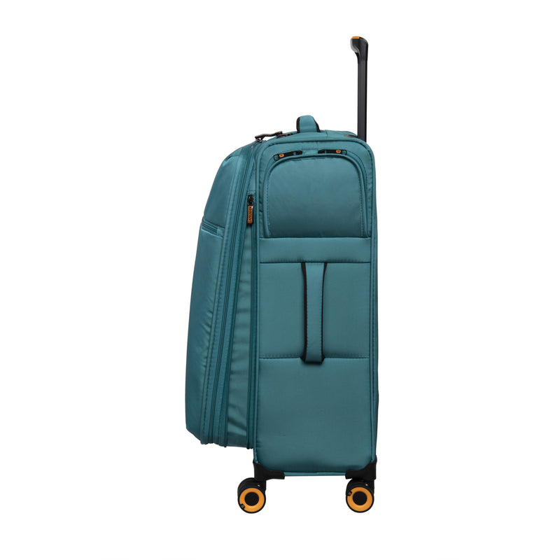 Simultaneous 27" Softside Checked 8 Wheel Expandable Spinner (Harbour Blue)