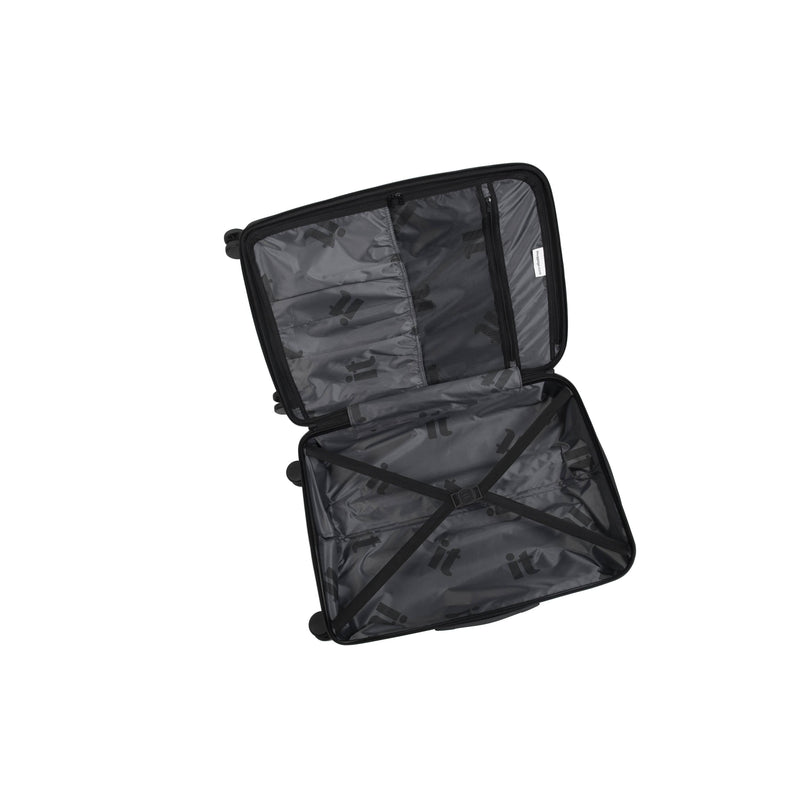 Legion 32" Hardside Checked 8 Wheel Expandable Spinner w/ TSA Lock (Silver)