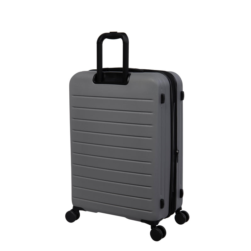 Legion 32" Hardside Checked 8 Wheel Expandable Spinner w/ TSA Lock (Silver)