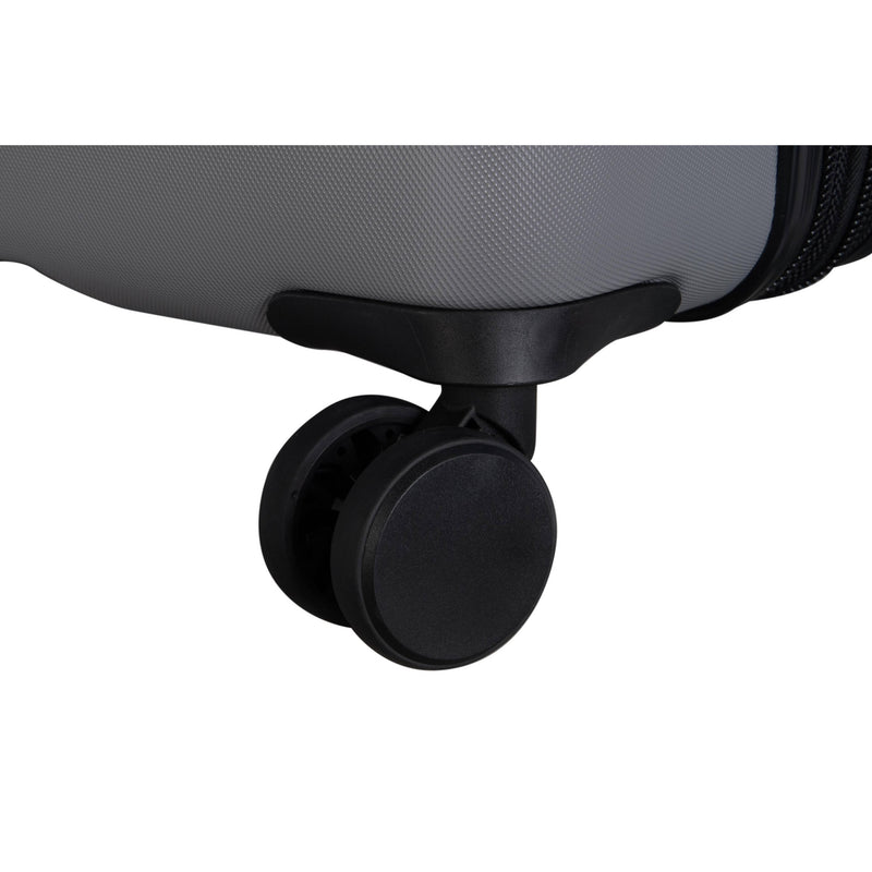 Legion 32" Hardside Checked 8 Wheel Expandable Spinner w/ TSA Lock (Silver)