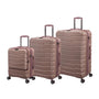 Prosperous 3 Piece Hardside 8 Wheel Expandable Spinner Set (Cameo Blush)