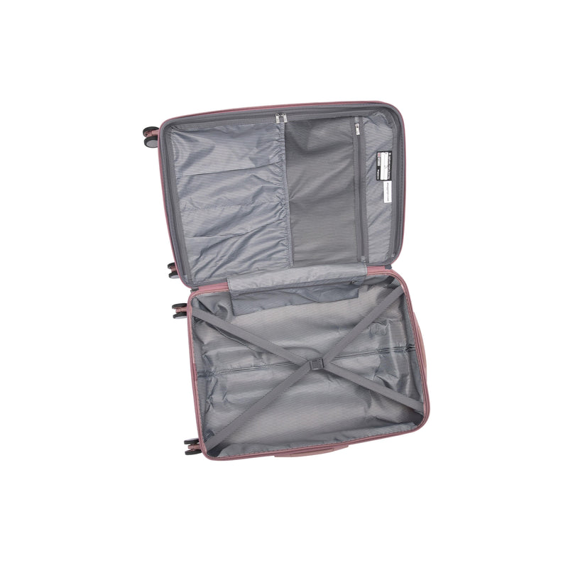 Prosperous 21" Hardside Carry-On 8 Wheel Expandable Spinner (Cameo Blush)