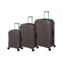 BRITBAG Gannett 3 Piece Hardside 8 Wheel Expandable Spinner Set (Falcon Haze)