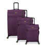 Circulator 3 Piece Softside 8 Wheel Expandable Spinner Luggage Set (Italian Plum)