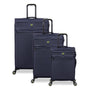 Circulator 3 Piece Softside 8 Wheel Expandable Spinner Luggage Set (Maritime Blue)
