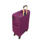 Glimmering 3 Piece Softside 8 Wheel Spinner Luggage Set (Amaranth)