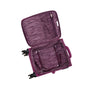 Glimmering 3 Piece Softside 8 Wheel Spinner Luggage Set (Amaranth)