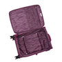 Glimmering 3 Piece Softside 8 Wheel Spinner Luggage Set (Amaranth)