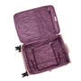 Glimmering 3 Piece Softside 8 Wheel Spinner Luggage Set (Mink Gold)