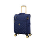 Glimmering 3 Piece Softside 8 Wheel Spinner Luggage Set (Ocean Cavern)