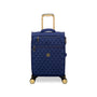 Glimmering 3 Piece Softside 8 Wheel Spinner Luggage Set (Ocean Cavern)