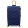 Glimmering 3 Piece Softside 8 Wheel Spinner Luggage Set (Ocean Cavern)
