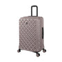 Florita 28" Hardside Checked 8 Wheel Expandable Spinner (Champagne Pink)