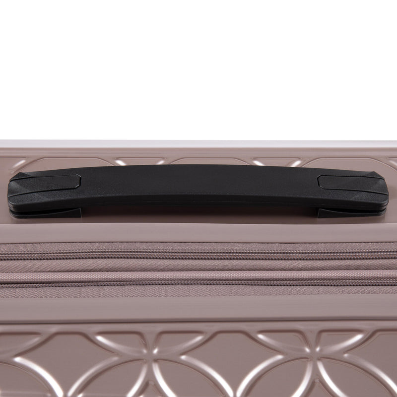 Florita 28" Hardside Checked 8 Wheel Expandable Spinner (Champagne Pink)