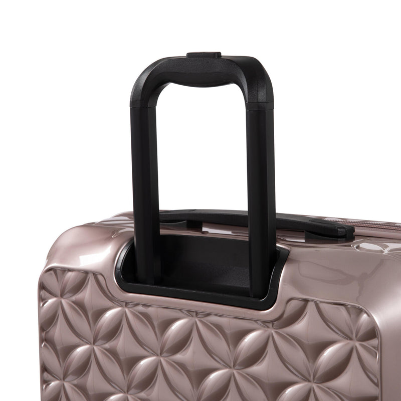 Florita 28" Hardside Checked 8 Wheel Expandable Spinner (Champagne Pink)