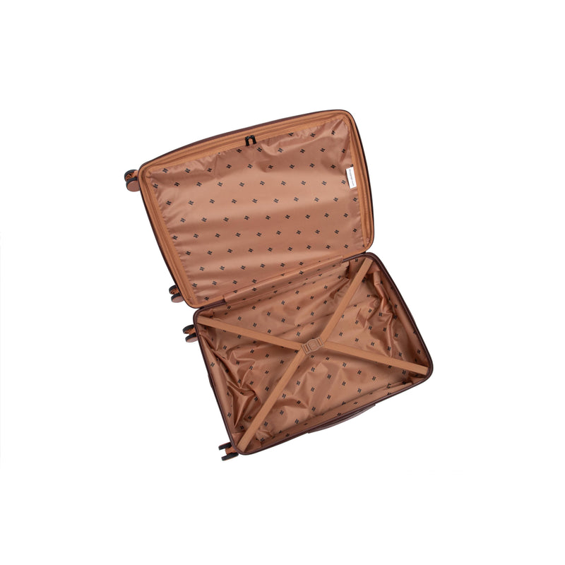 Strandline 28" Hardside Checked 8 Wheel Expandable Spinner (Cappuccino)