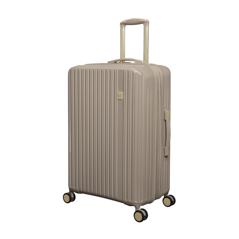 Luxuriant 27" Hardside Checked 8 Wheel Expandable Spinner (Vintage Grey)