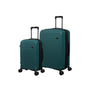 Sensational 2 Piece Hardside 8 Wheel Expandable Spinner Set (Mediterranean Green)