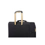 Flourished 3 Piece Softside 8 Wheel Spinner Luggage Set (Black)