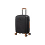 Continuous 4 Piece Hardside Expandable 8 Wheel Spinner Luggage Set (Black)