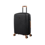 Continuous 4 Piece Hardside Expandable 8 Wheel Spinner Luggage Set with Hard-Pocket Carry-On (Black)