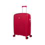 Continuous 4 Piece Hardside Expandable 8 Wheel Spinner Luggage Set with Hard-Pocket Carry-On (Bright Red)