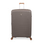 Continuous 4 Piece Hardside Expandable 8 Wheel Spinner Luggage Set with Hard-Pocket Carry-On (Coffee Quartz)