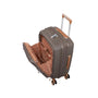 Continuous 22" Hardside Carry-On 8 Wheel Expandable Spinner with Soft Pocket (Coffee Quartz)