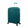 Continuous 4 Piece Hardside Expandable 8 Wheel Spinner Luggage Set with Soft-Pocket Carry-On (Deep Teal)