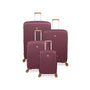Continuous 4 Piece Hardside Expandable 8 Wheel Spinner Luggage Set (French Port)