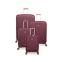 Continuous 4 Piece Hardside Expandable 8 Wheel Spinner Luggage Set with Hard-Pocket Carry-On (French Port)