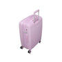 Continuous 4 Piece Hardside Expandable 8 Wheel Spinner Luggage Set with Soft-Pocket Carry-On (Lilac Snow)