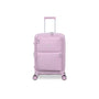 Continuous 4 Piece Hardside Expandable 8 Wheel Spinner Luggage Set with Soft-Pocket Carry-On (Lilac Snow)