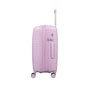 Continuous 4 Piece Hardside Expandable 8 Wheel Spinner Luggage Set with Soft-Pocket Carry-On (Lilac Snow)