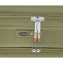 Continuous 22" Hardside Carry-On 8 Wheel Expandable Spinner with Soft Pocket (Olive Drab)