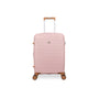 Continuous 4 Piece Hardside Expandable 8 Wheel Spinner Luggage Set (Peach Whip)