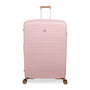 Continuous 4 Piece Hardside Expandable 8 Wheel Spinner Luggage Set with Soft-Pocket Carry-On (Peach Whip)