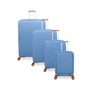 Continuous 4 Piece Hardside Expandable 8 Wheel Spinner Luggage Set with Hard-Pocket Carry-On (Quiet Harbour)