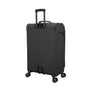 Debutant 3 Piece Softside 8 Wheel Spinner Luggage Set (Black)