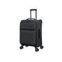 Debutant 3 Piece Softside 8 Wheel Spinner Luggage Set (Black)